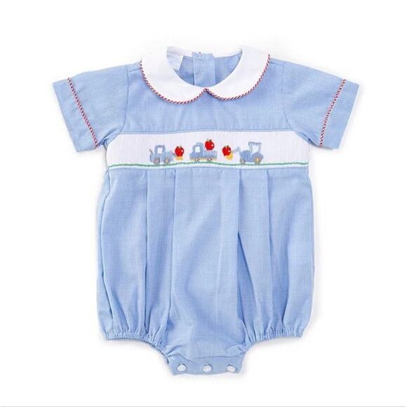 3M Edgehill Collection Smocked Romper - Picture 1 of 2
